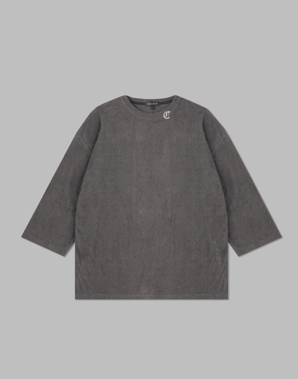 CRONOS ROOM BLACK LETTER LOGO T-SHIRTS【C.GRAY】