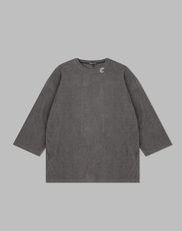 CRONOS ROOM BLACK LETTER LOGO T-SHIRTS【C.GRAY】