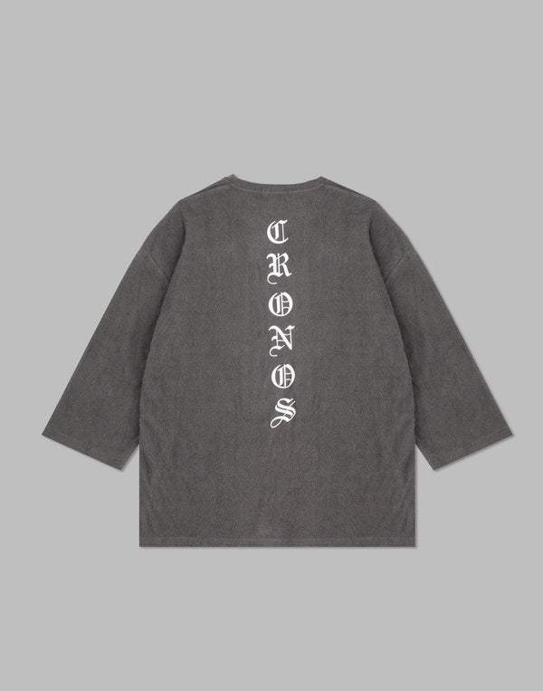 CRONOS ROOM BLACK LETTER LOGO T-SHIRTS【C.GRAY】