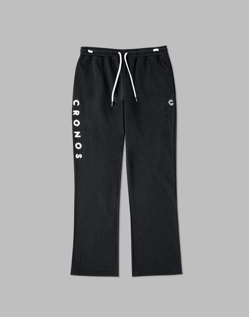 CRONOS ROOM LOGO EMBROIDERY PANTS【BLACK】