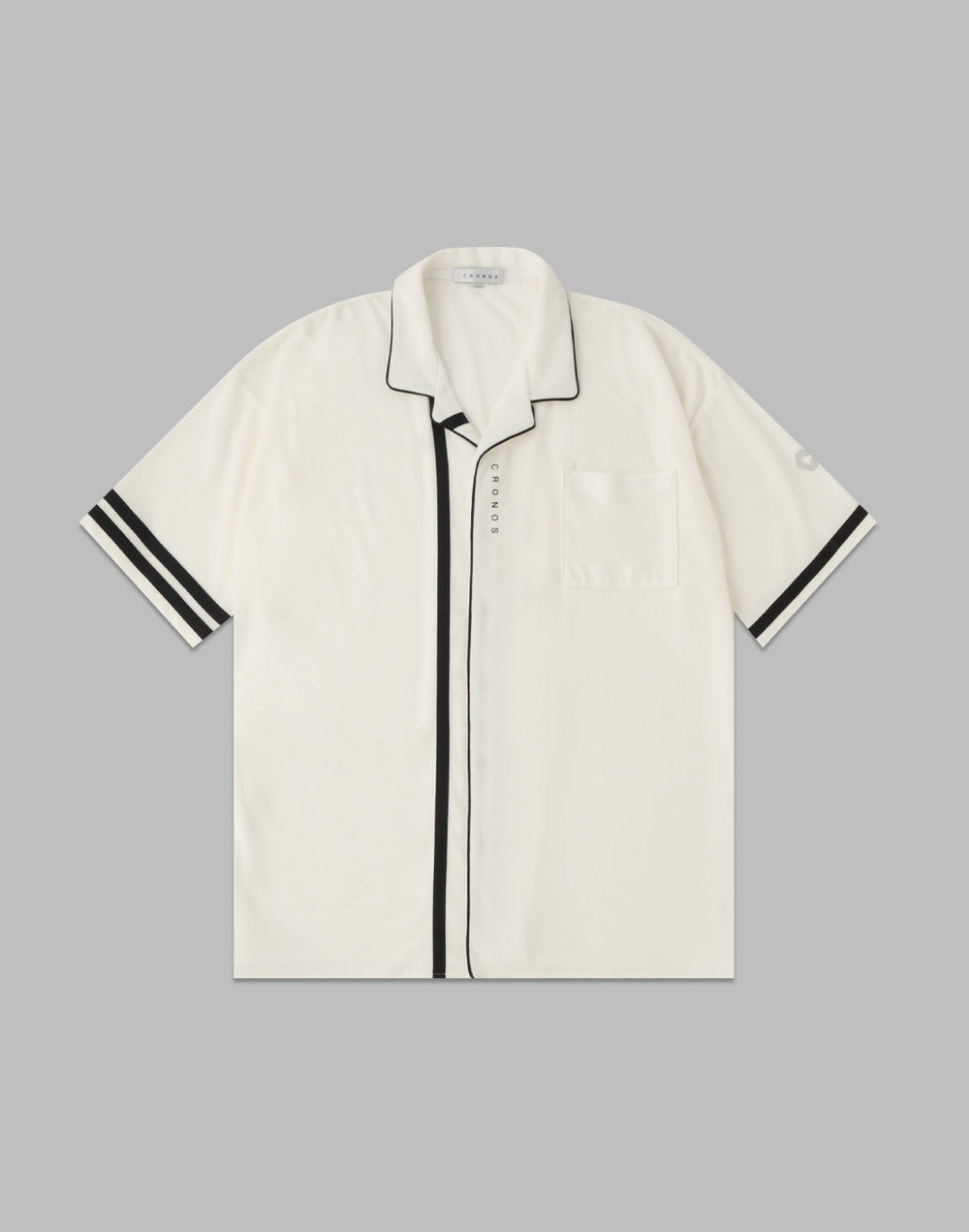 CRONOS ROOM OPEN COLLAR SHIRT【WHITE】