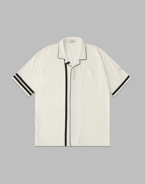 CRONOS ROOM OPEN COLLAR SHIRT【WHITE】