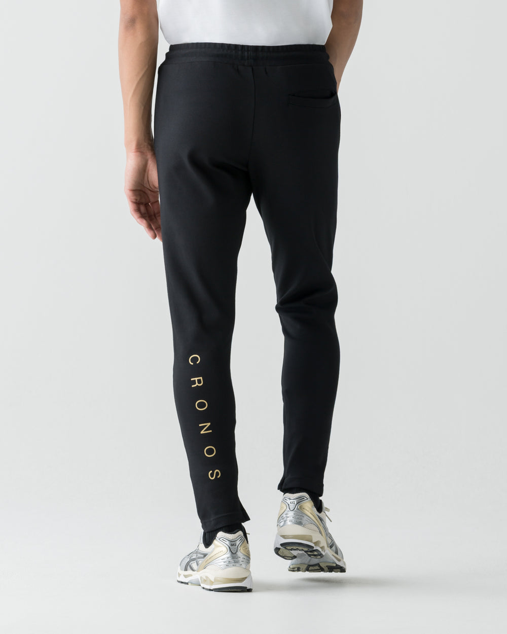 CRONOS HIGH-STRETCH SKINNY PANTS【BLACK×GOLD】
