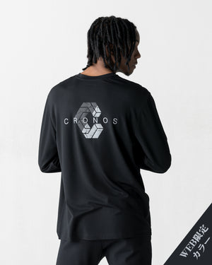 CRONOS BOLD BACK LOGO REGULARFIT T-SHIRT【BLACK×SILVER】