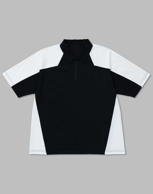 CRONOS BLACK 拼色polo衫【黑色】