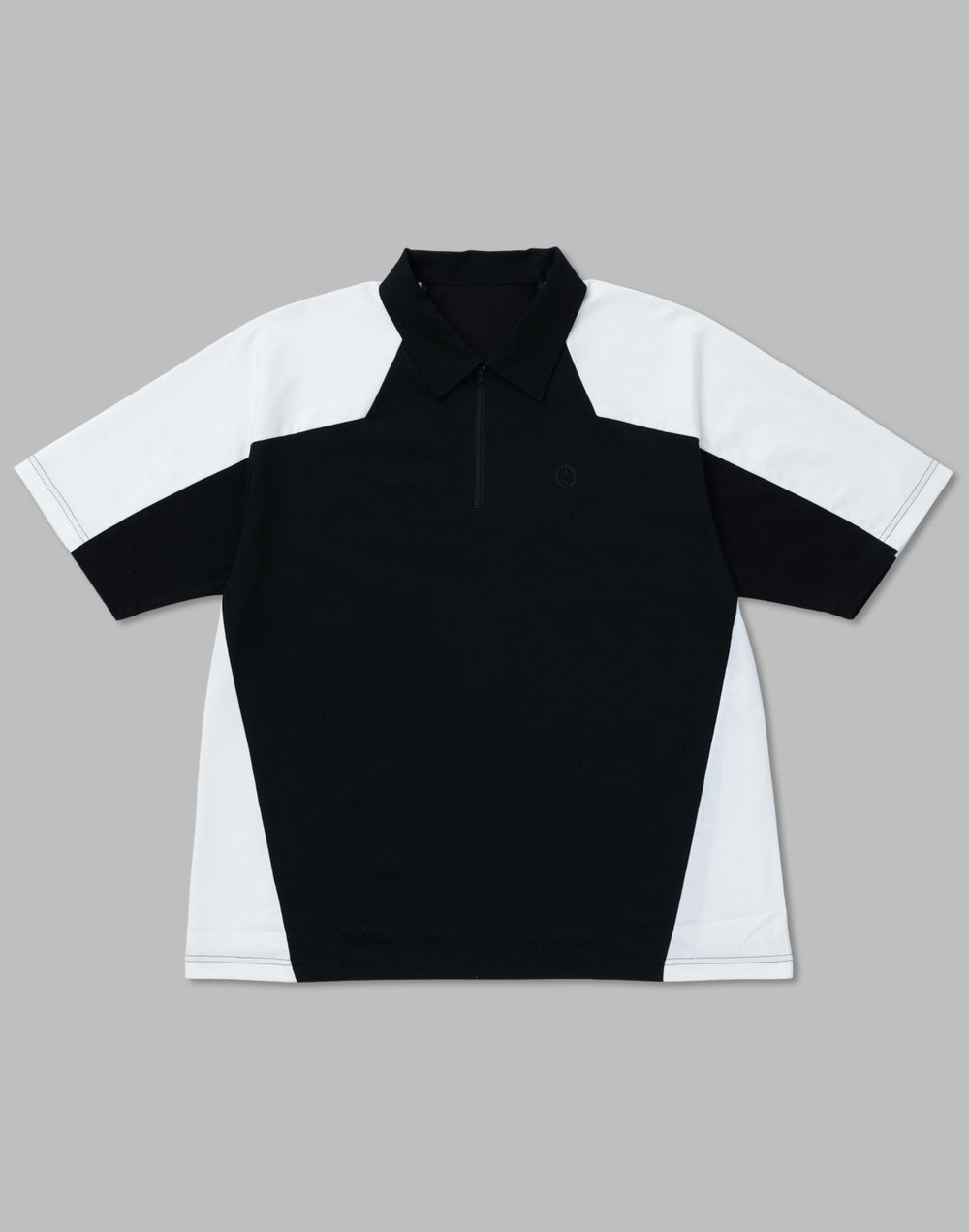 CRONOS BLACK 拼色polo衫【黑色】
