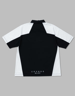 CRONOS BLACK 拼色polo衫【黑色】