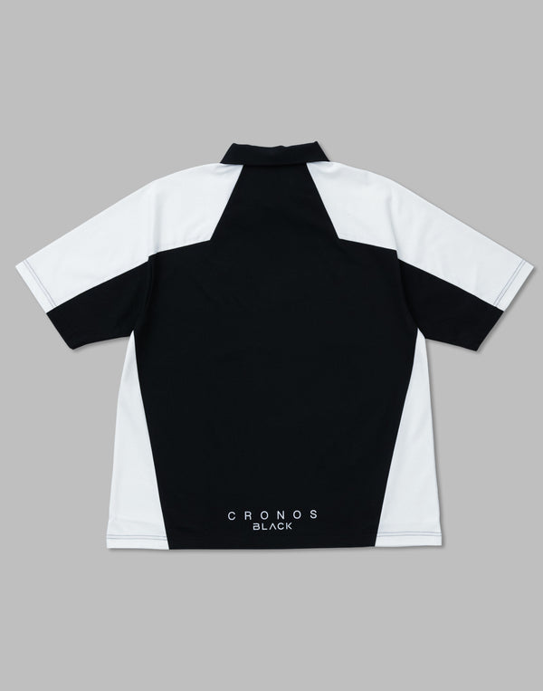 CRONOS BLACK 拼色polo衫【黑色】