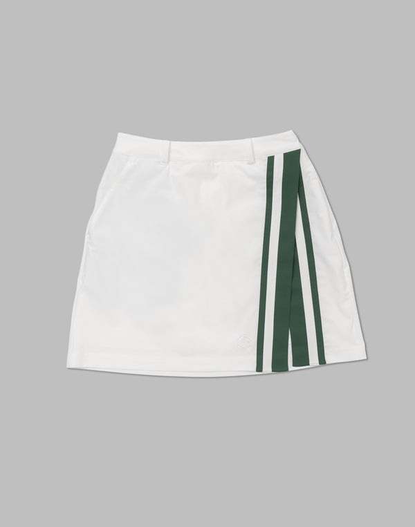 CRONOS BLACK active skirt [WHITE×GREEN]