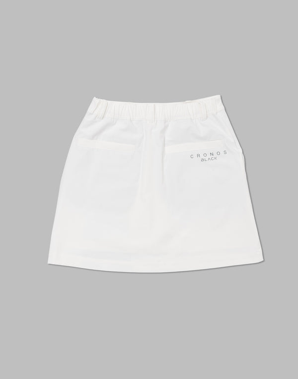CRONOS BLACK active skirt [WHITE×GREEN]