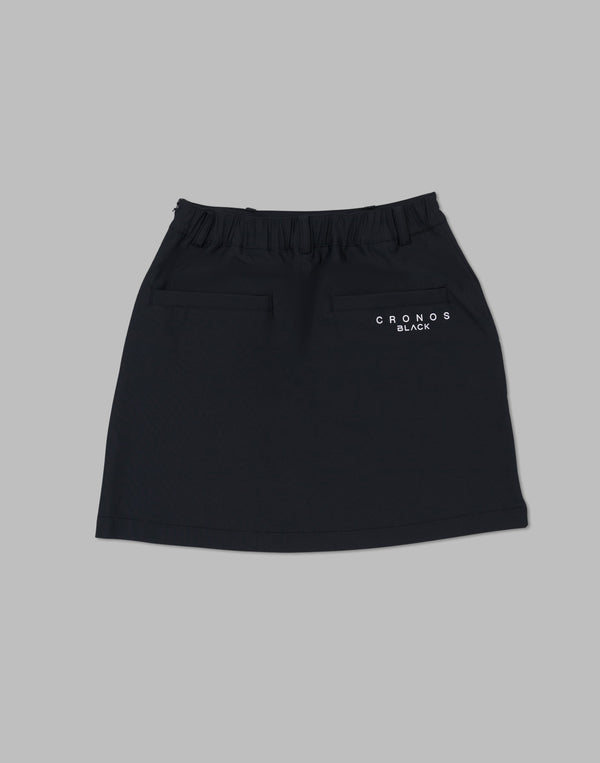 CRONOS BLACK active skirt [BLACK×WHITE]
