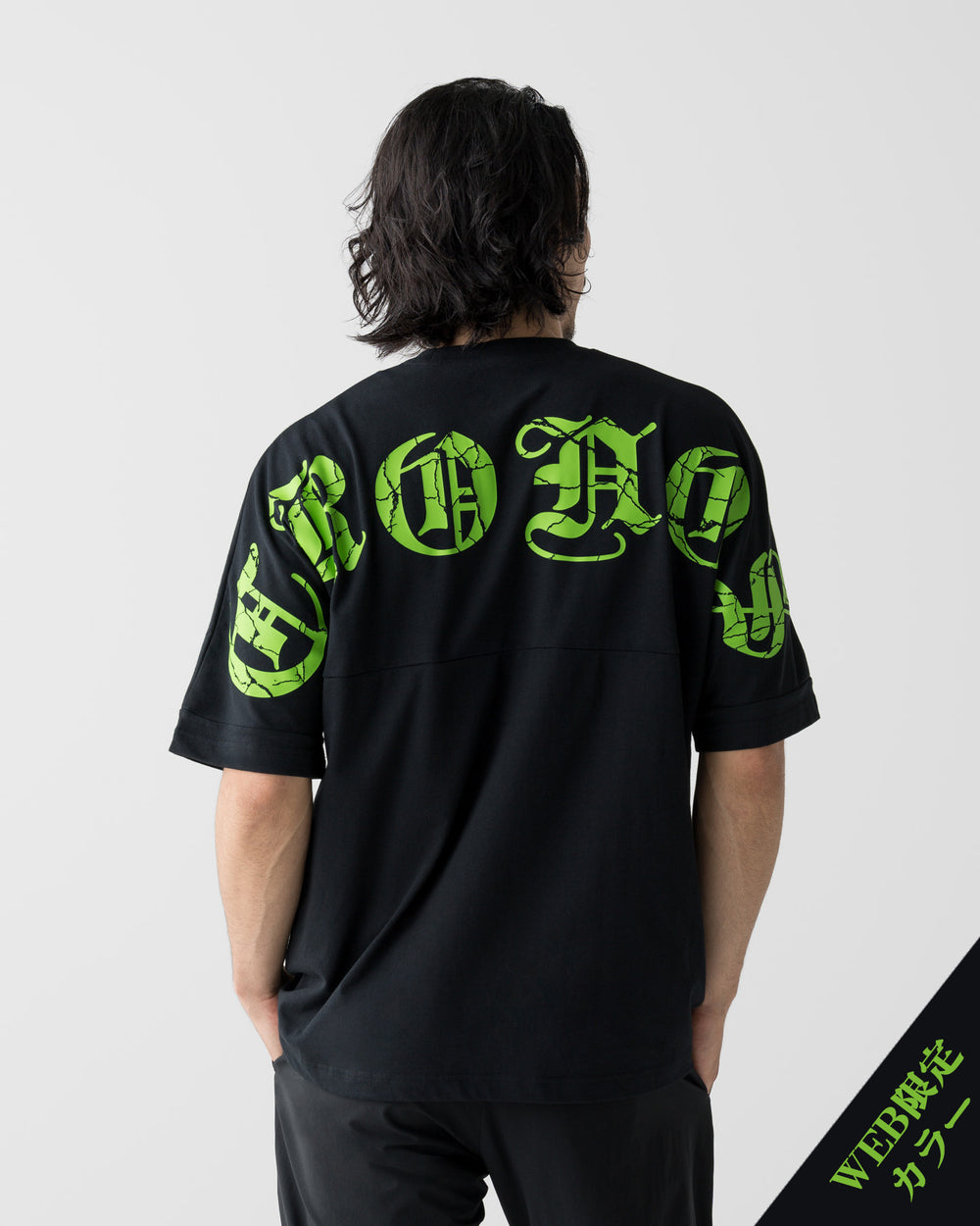 CRONOS VINTAGE BLACKLETTER S/S TEE【BLACK×GREEN】