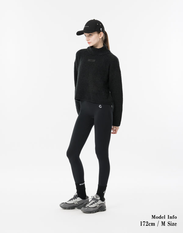 CRONOS WOMEN Soft Touch Turtleneck [BLACK]