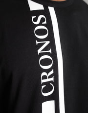 CRONOS SERIF LOGO OVERSIZE T-SHIRTS【BLACK】