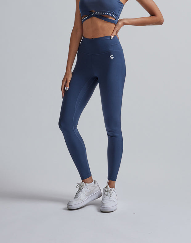 CRONOS WOMEN CROSS LOGO BRA LEGGINGS【NAVY】