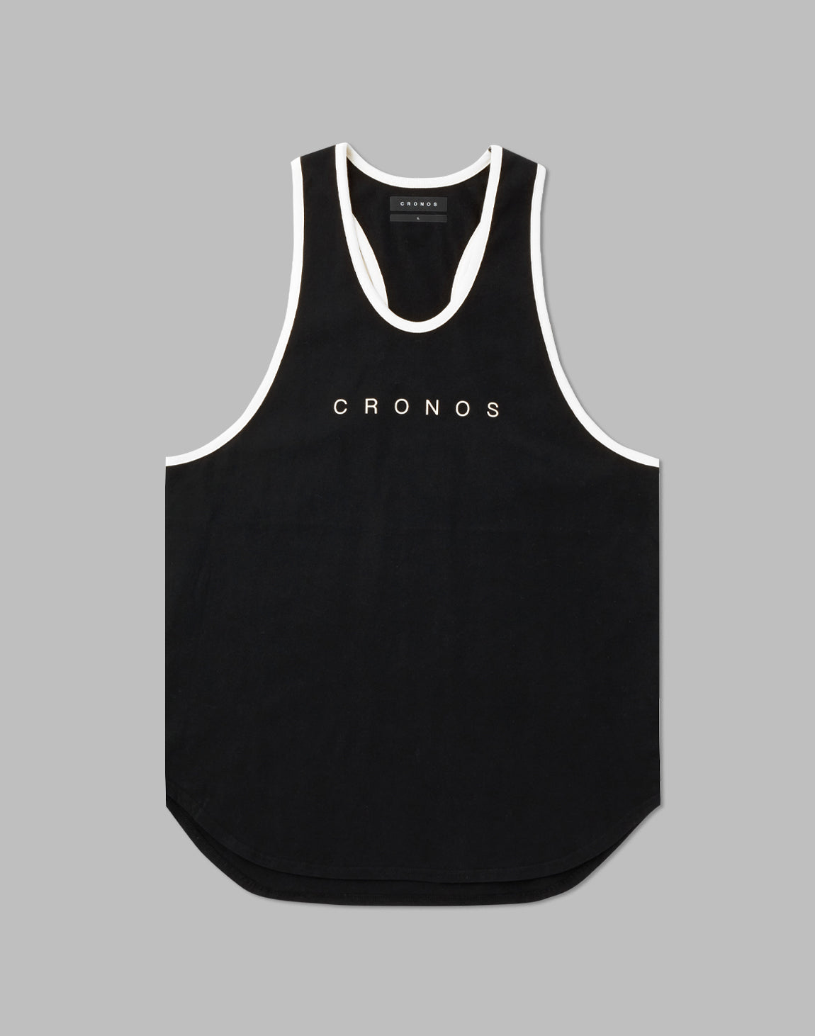 CRONOS STRINGER TANKTOP【BLACK×WHITE】 – クロノス CRONOS Official Store