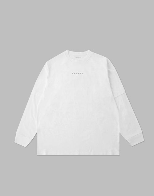 CRONOS 浮雕LOGO長袖 [白色]