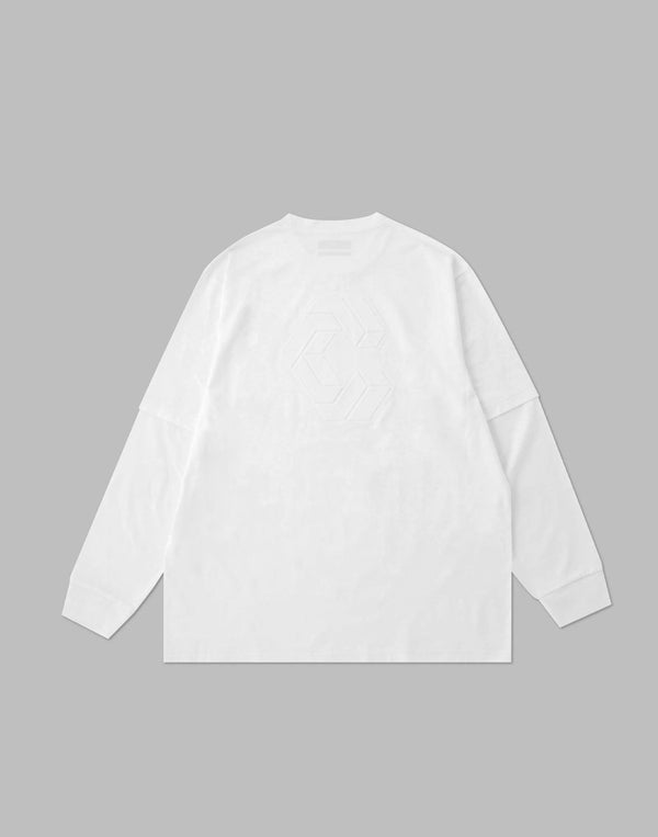 CRONOS 浮雕LOGO長袖 [白色]