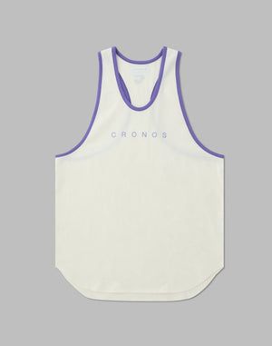 CRONOS STRINGER 背心 [白×紫]