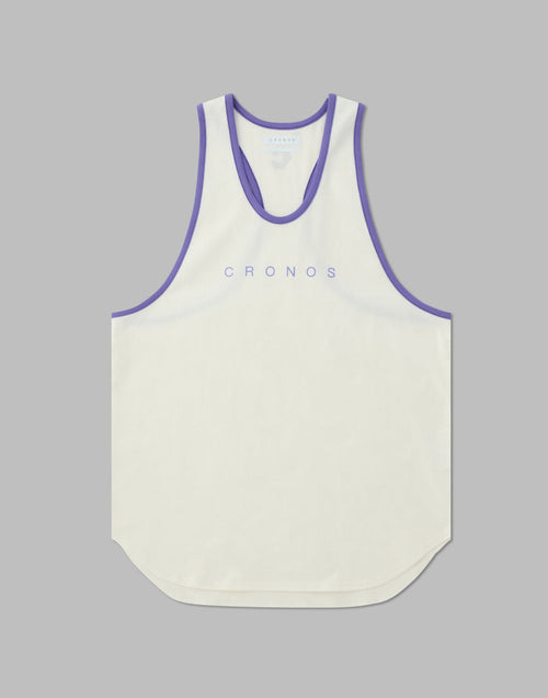 CRONOS STRINGER 背心 [白×紫]