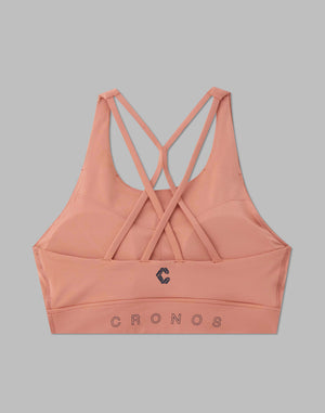 CRONOS 女士彩色胸罩【粉紅色】
