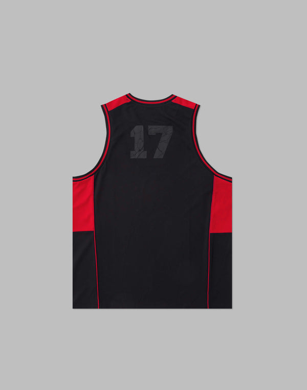 CRONOS BACK MESH TANKTOP [BLACK×RED]
