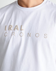 CRONOS×IRAL LOGO T-SHIRTS【WHITE】【UNISEX ITEM】
