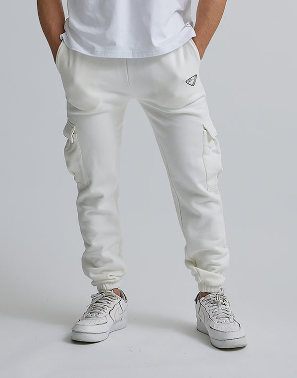 CRONOS×IRAL SWEAT CARGO PANTS【WHITE】【UNISEX ITEM】