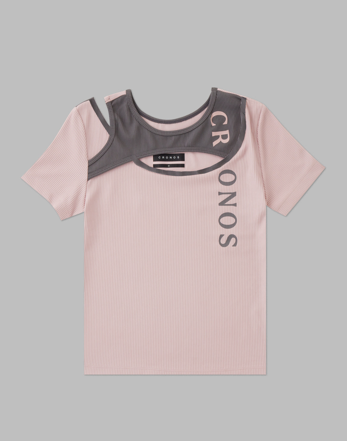 CRONOS WOMEN DESIGN RIB T-SHIRTS【PINK】 – クロノス CRONOS
