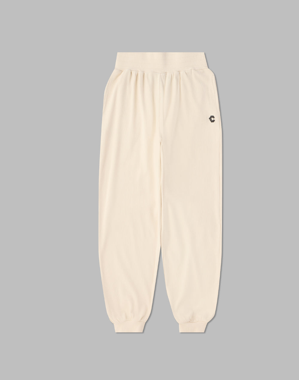 CRONOS WOMEN RELAXING JOGGER PANTS【WHITE】