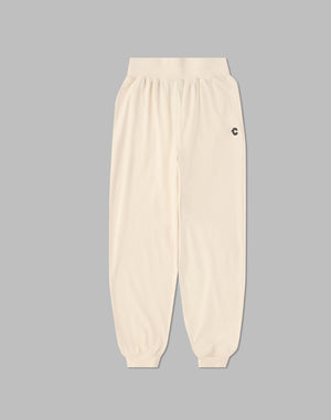 CRONOS WOMEN RELAXING JOGGER PANTS【WHITE】