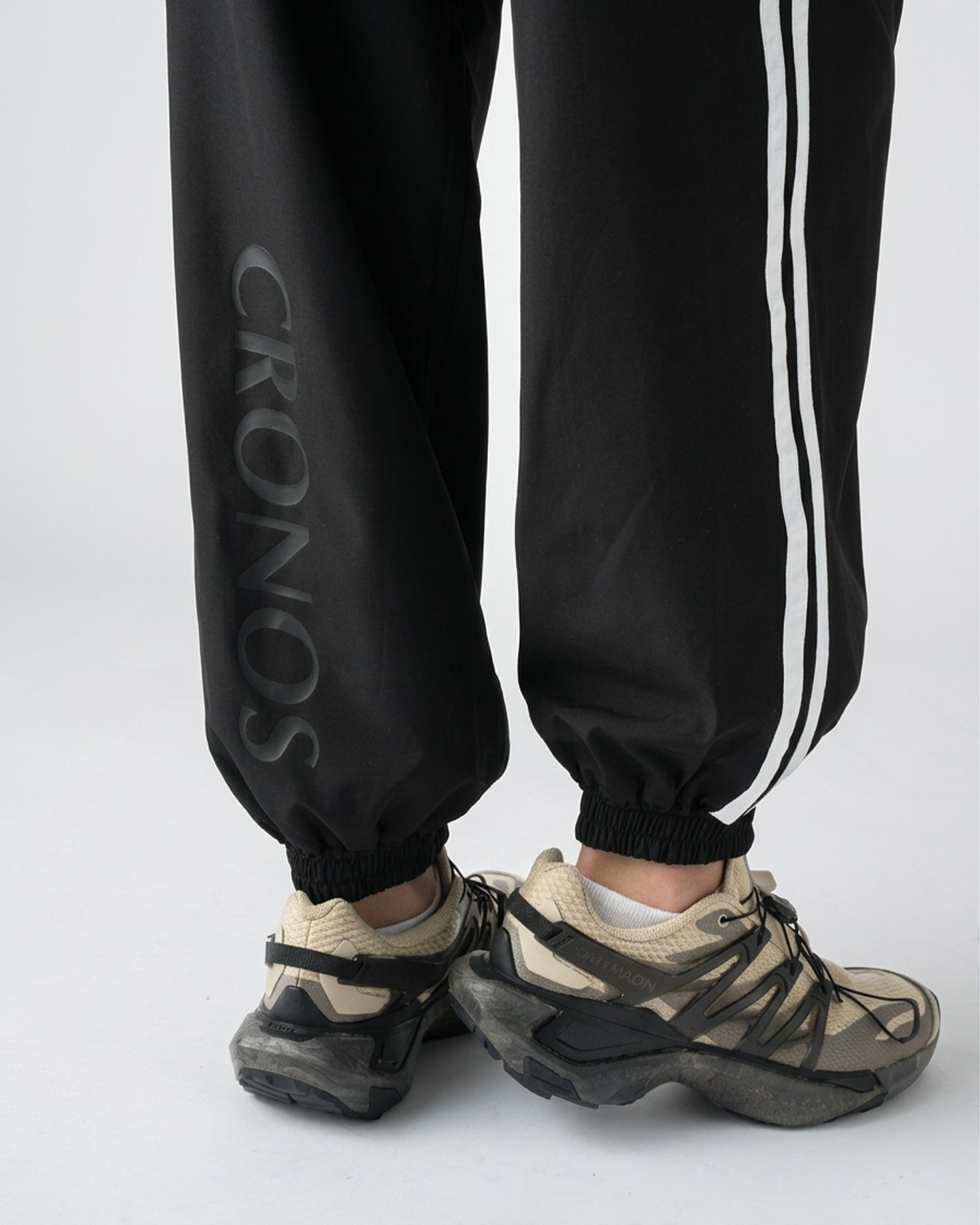 CRONOS WOMEN STRETCH CARGO PANTS【BLACK】