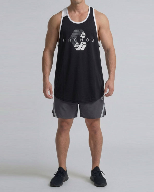 CRONOS STRINGER TANK TOP【BLACK】