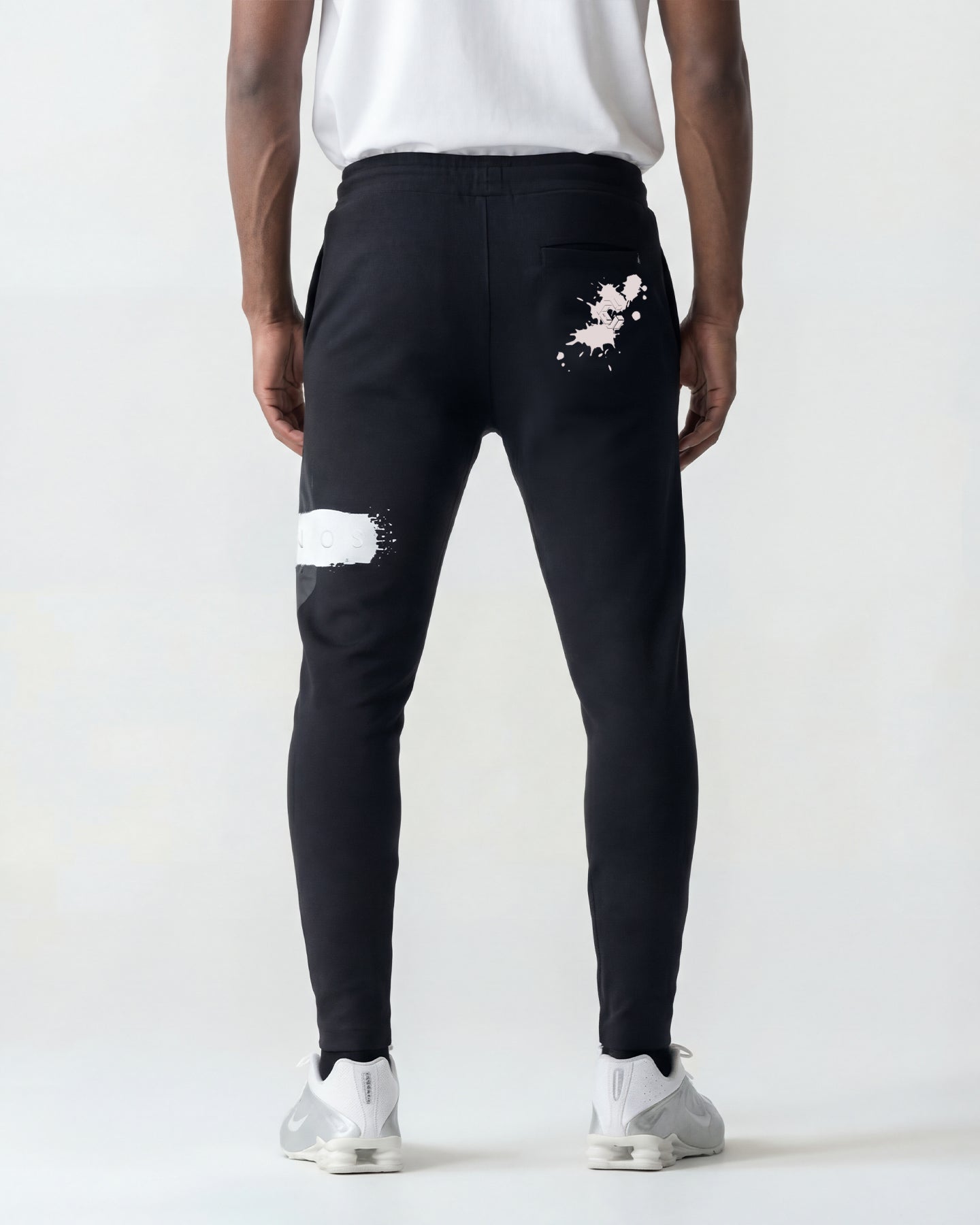 CRONOS ACTIVE SLIM PANTS【BLACK×WHITE】