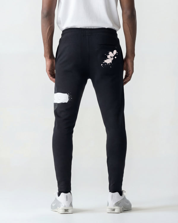 CRONOS PAINT STROKE SKINNY PANTS【BLACK】