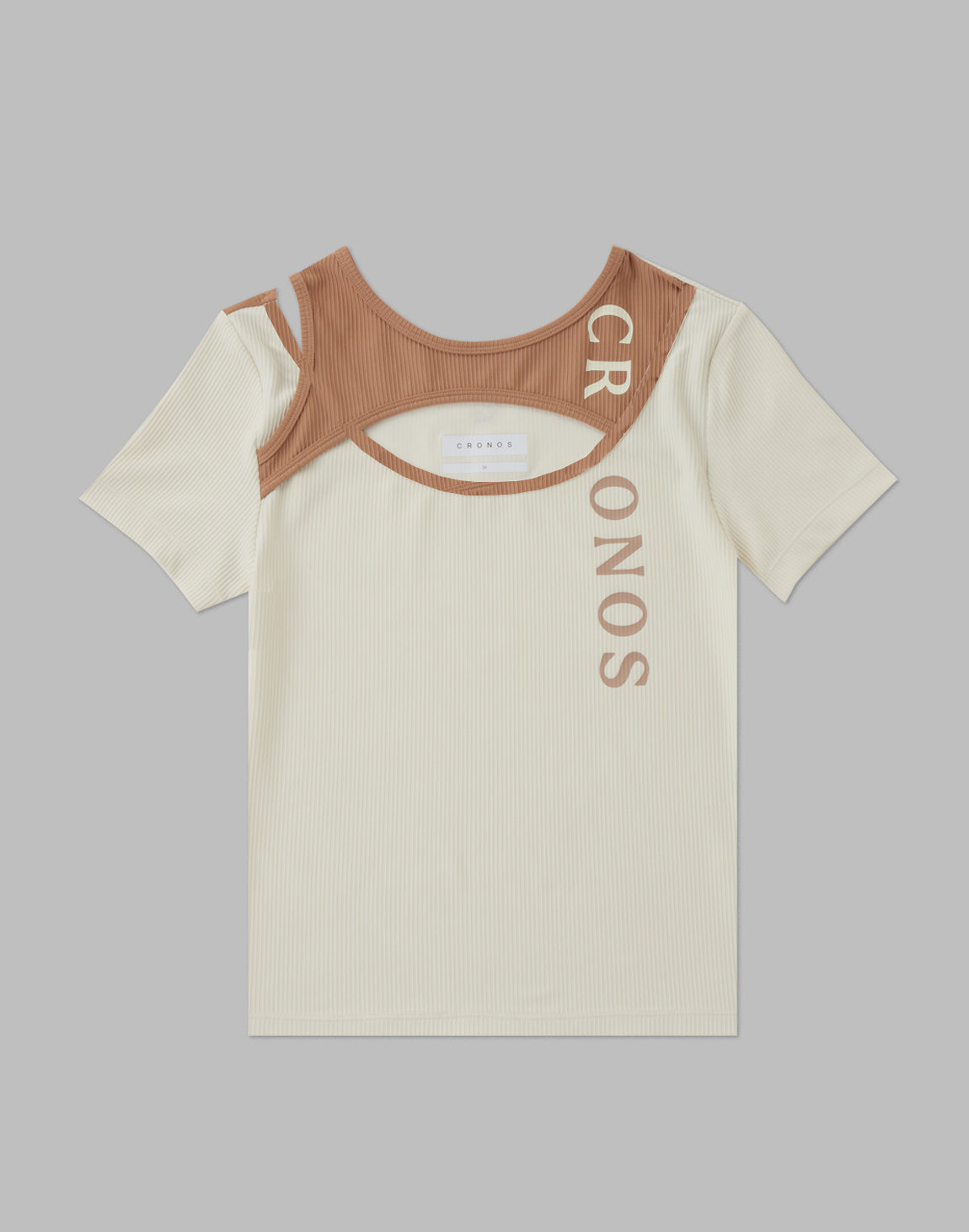 クロノスcronosレディースTシャツ CRONOS WOMEN SWITCHED T-SHIRTS【WHITE】