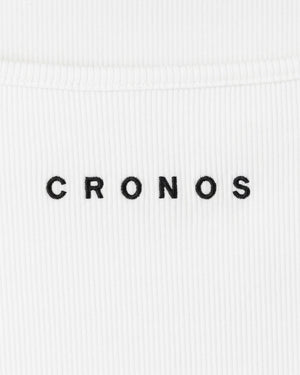 CRONOS WOMEN 方領 T 恤【WHITE】
