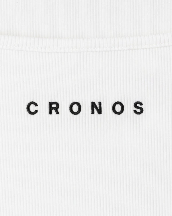 CRONOS WOMEN 方領 T 恤【WHITE】