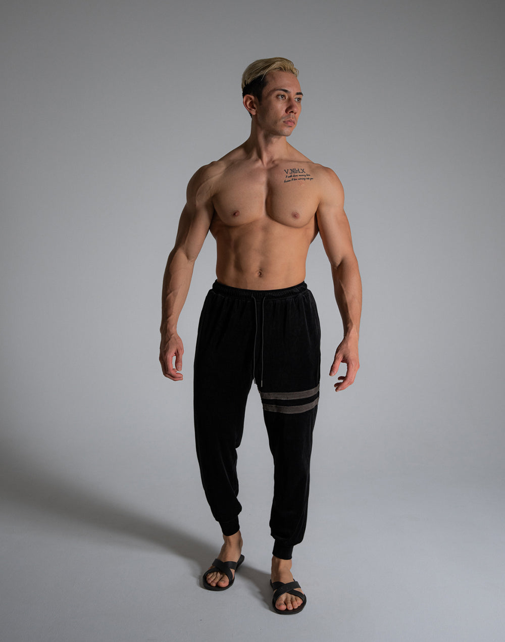 CRONOS ROOM SOFT VELOR LONGPANTS【BLACK】