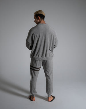 CRONOS ROOM SOFT VELOR LONGSLEEVE【GRAY】