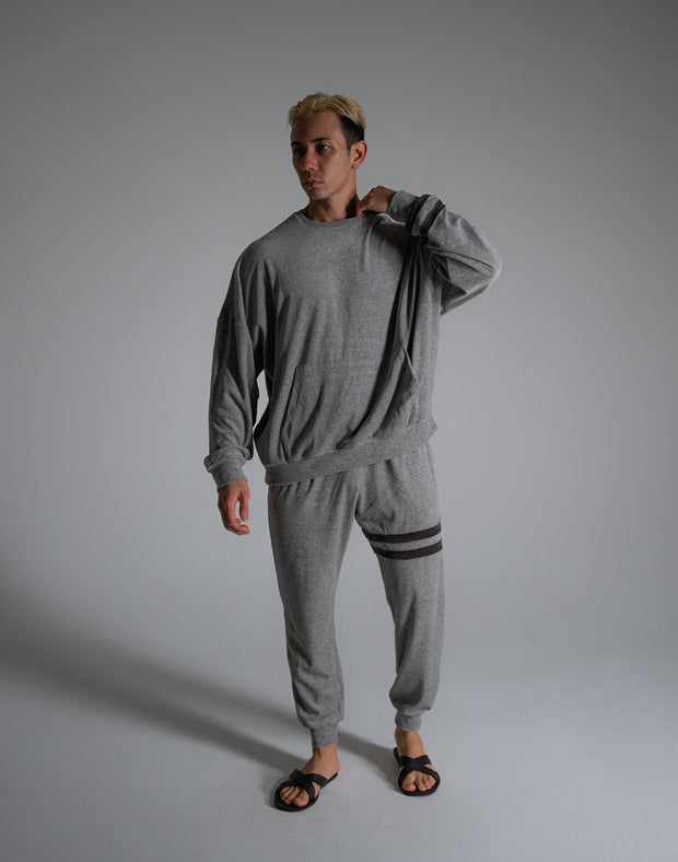 CRONOS ROOM SOFT VELOR LONGPANTS【GRAY】