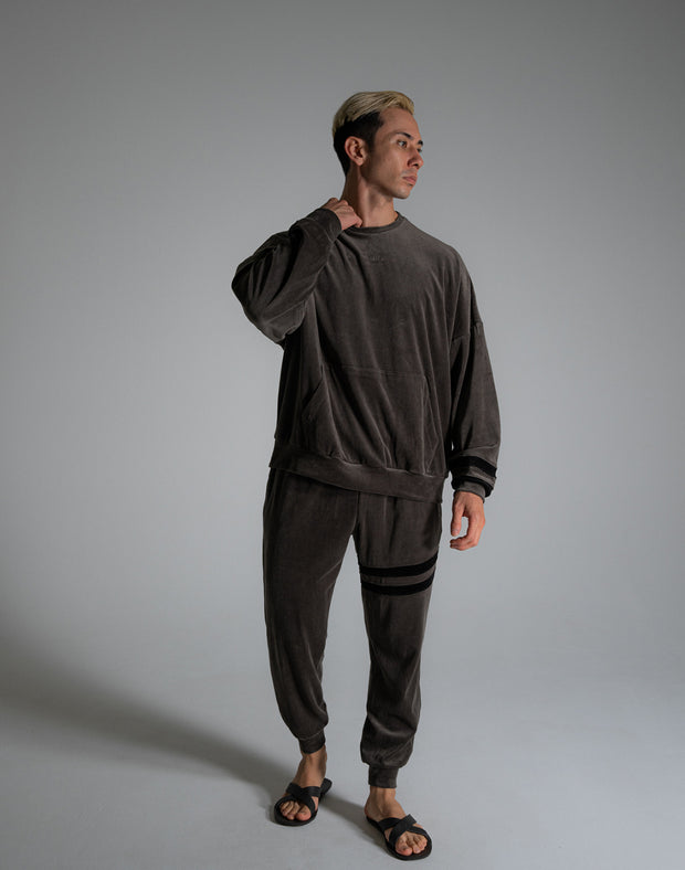 CRONOS ROOM SOFT VELOR LONGSLEEVE【C.GRAY】