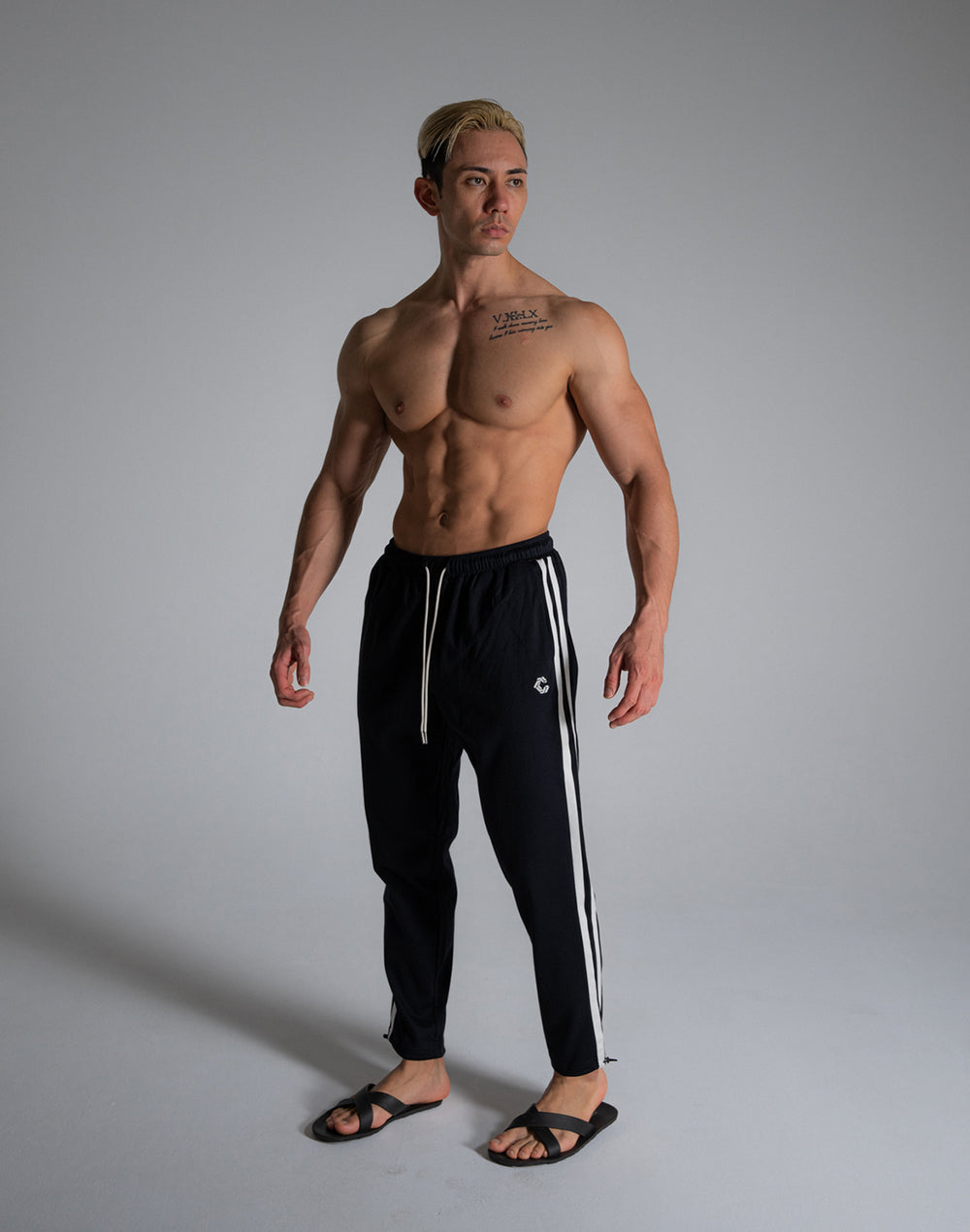 CRONOS ROOM 2 LINE LONGPANTS【BLACK】