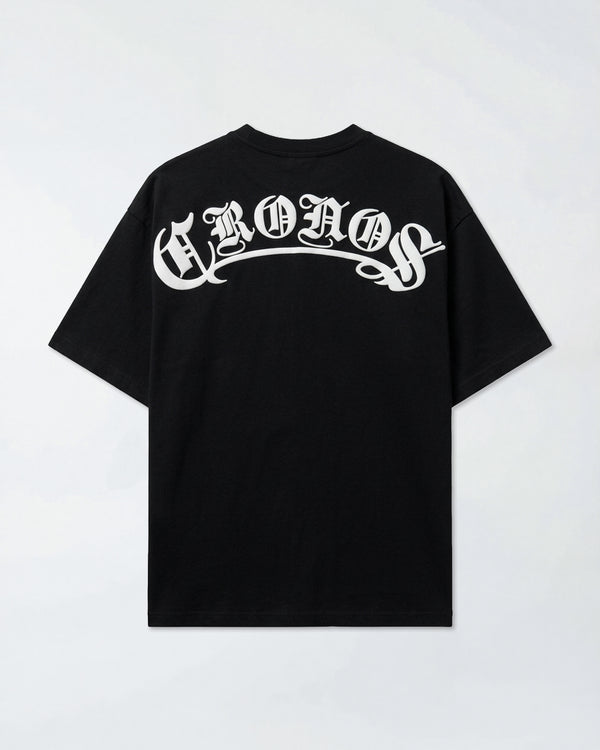 CRONOS BLACKLETTER S/S TEE【BLACK】
