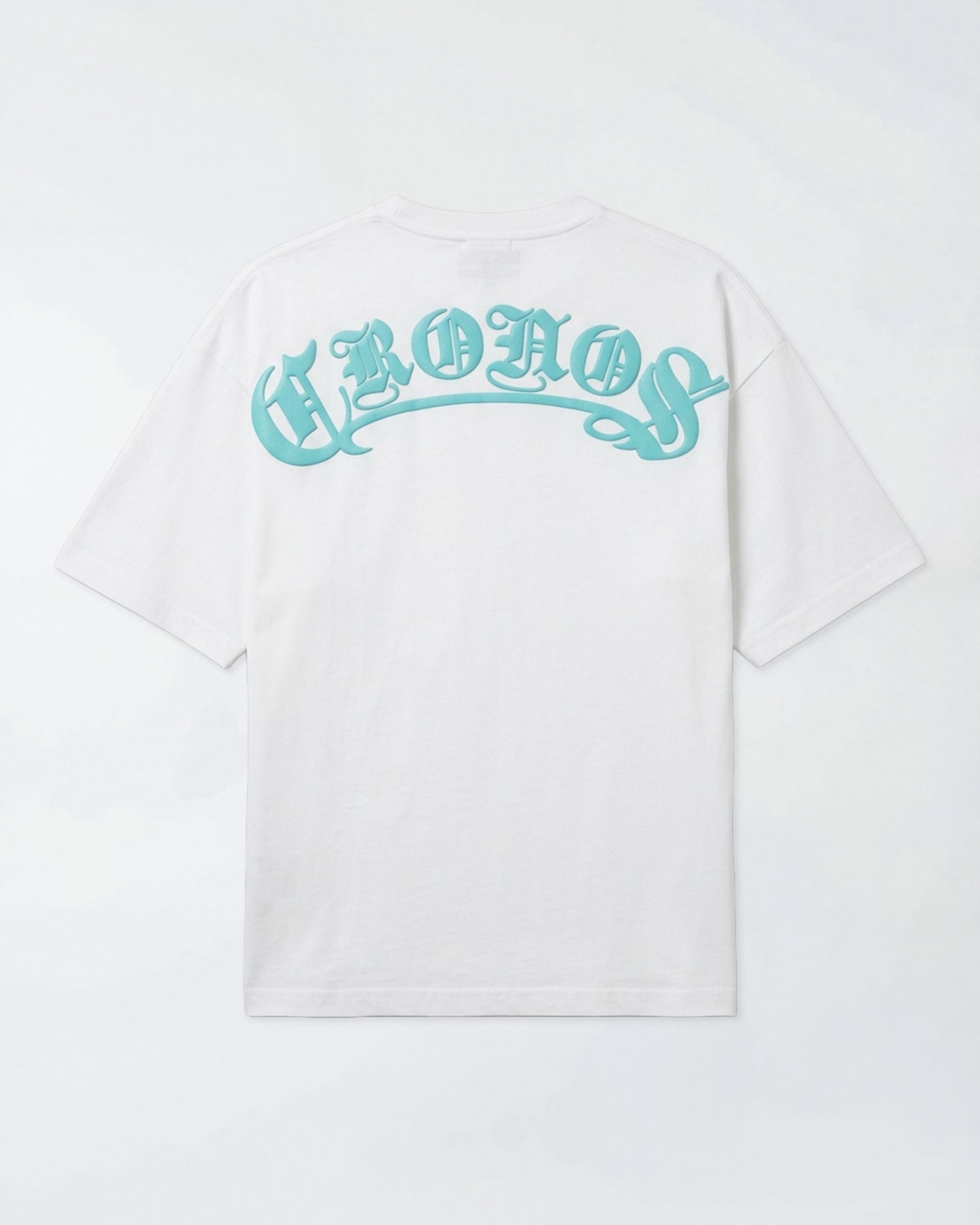 CRONOS BLACKLETTER S/S TEE【WHITE×T.BLUE】