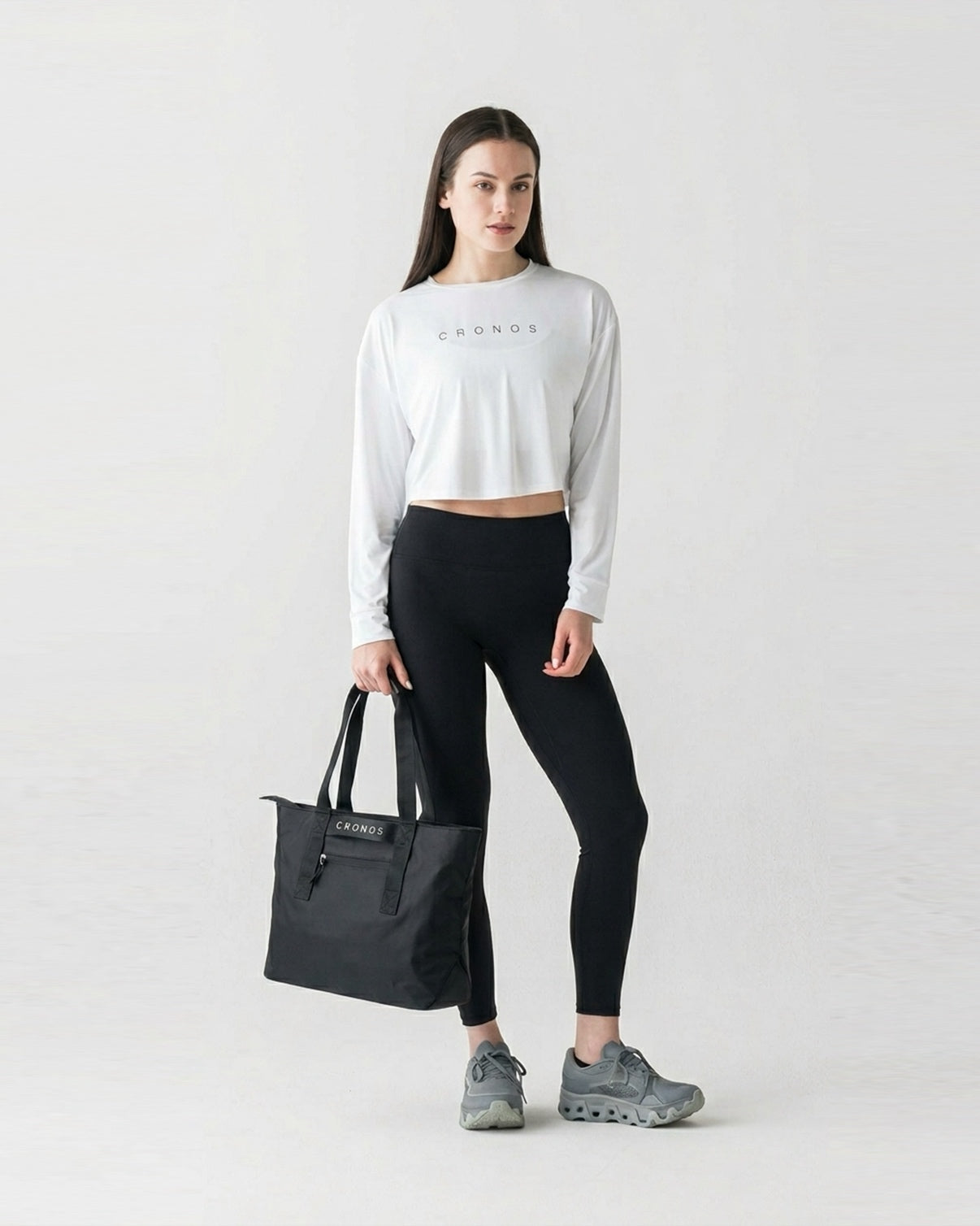 CRONOS WOMEN HYBRID EDGE TOTE BAG【BLACK】