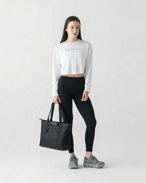 CRONOS 女士混合邊緣托特包 [黑色]