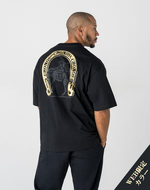 CRONOS HORSE SPIRIT S/S TEE【BLACK×GOLD】