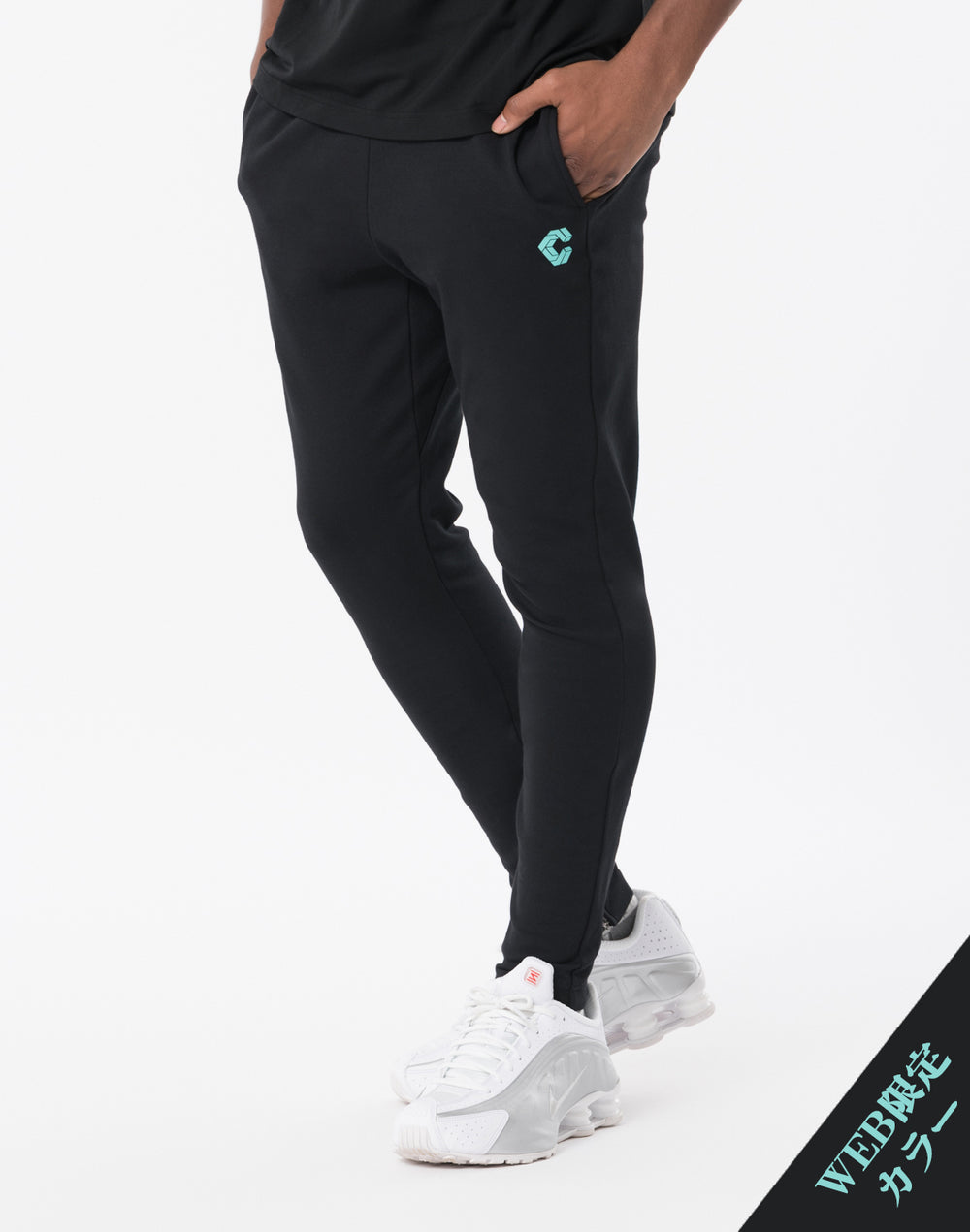 CRONOS ACTIVE SLIM Long Pants【BLACK×T.BLUE】