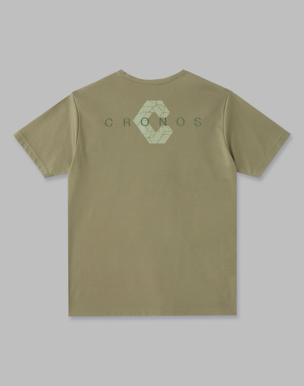 オーバーサイズですクロノス cronos カーキ Tシャツ - Tシャツ
